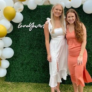 Show Me Your Mumu Garden MIDI White Dress 🤍💍🍾